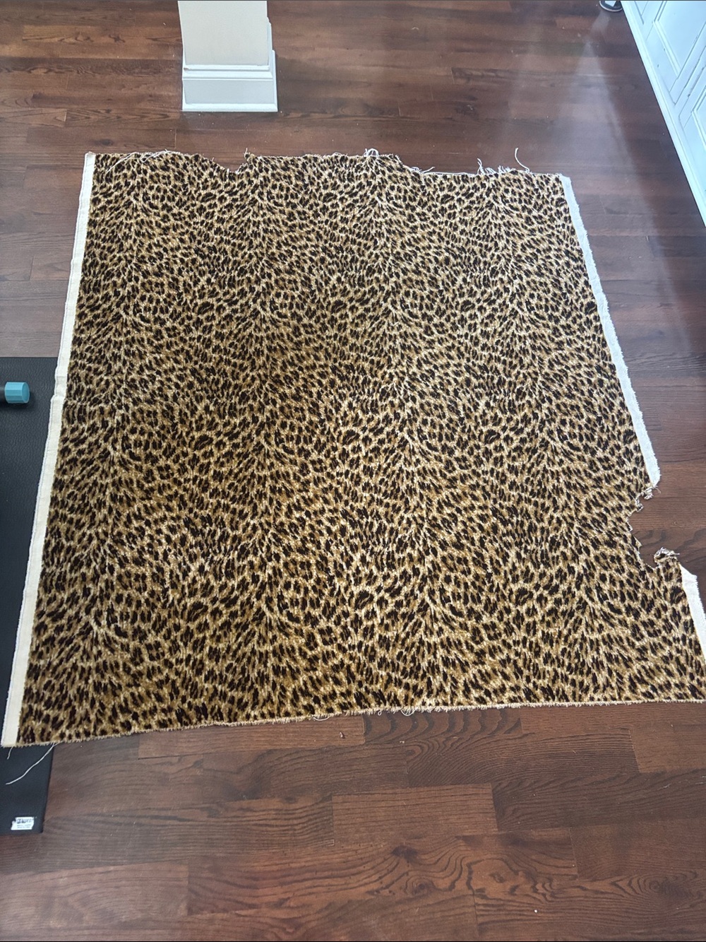 Leopard Print Fabric Panel - Brown & Black